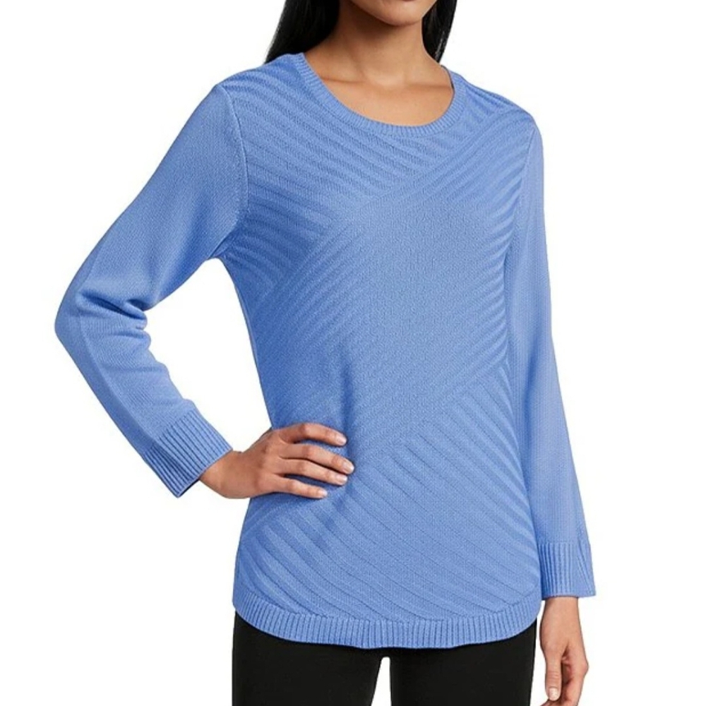 Allison Daley Teal Long Sleeve Top - Picture 2 of 11
